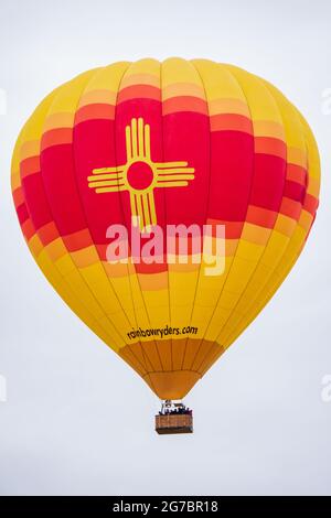 Die Albuquerque International Balloon Fiesta ist eine jährliche Veranstaltung, die Anfang Oktober stattfindet Stockfoto