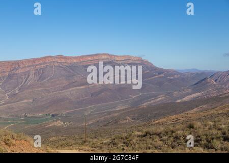 Landschaft des Cederbergs, nördlich von Ceres, Westkap von Südafrika Stockfoto