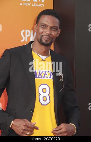 Los Angeles, Kalifornien, USA. Juli 2021. Chris Bosh 07/12/2021 die Weltpremiere von „Space Jam: A New Legacy“ fand im L.A. statt Live Regal Cinemas in Los Angeles, CA Foto von Izumi Hasegawa/HollywoodNewsWire.net Quelle: Hollywood News Wire Inc./Alamy Live News Stockfoto