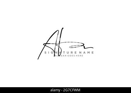 AF Letter Signature Logo Vorlage Elegantes Design Logo Zeichen Symbol Vorlage Vektor-Symbol Stock Vektor