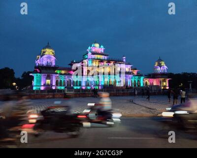 Albert Hall Museum befindet sich in Jaipur, Rajasthan, Indien Stockfoto