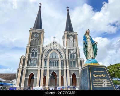 Kathedrale der Unbefleckten Empfängnis in Chanthaburi, Thailand Stockfoto