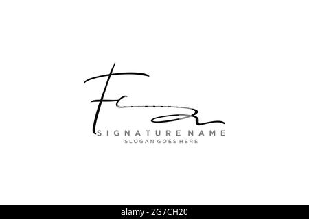 FC Buchstabe Unterschrift Logo Vorlage Elegantes Design Logo Zeichen Symbol Vorlage Vektor-Symbol Stock Vektor