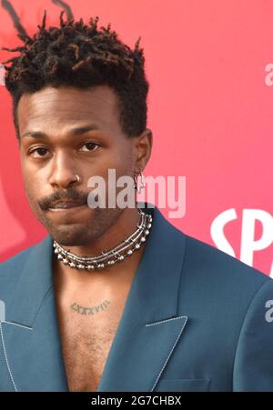 Los Angeles, Kalifornien, USA 12. Juli 2021 Rapper Duckwrth, aka Jared Lee, nimmt an der Weltpremiere von Warner Bros. Picturs 'Space Jam: A New Legacy' im Regal L.A. Teil LIVE at 800 W. Olympic Blvd on July 12, 2021 in Los Angeles, California, USA. Foto von Barry King/Alamy Live News Stockfoto