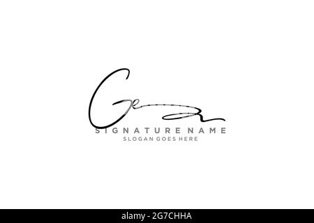 GE Letter Signature Logo Template Elegantes Design Logo Zeichen Symbol Vorlage Vektor-Symbol Stock Vektor