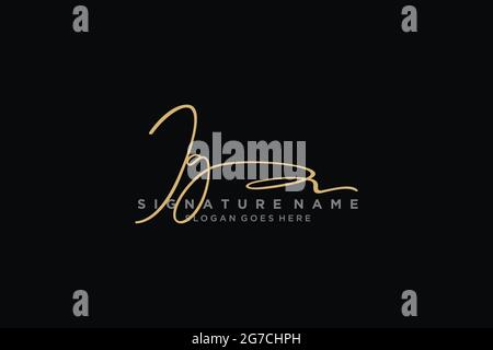 IG Brief Unterschrift Logo Vorlage Elegantes Design Logo Zeichen Symbol Vorlage Vektor-Symbol Stock Vektor