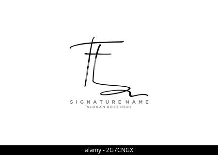 TT Brief Unterschrift Logo Vorlage Elegantes Design Logo Zeichen Symbol Vorlage Vektor-Symbol Stock Vektor