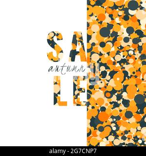 Herbst Sale Banner für Design. Vektorgrafik Stock Vektor