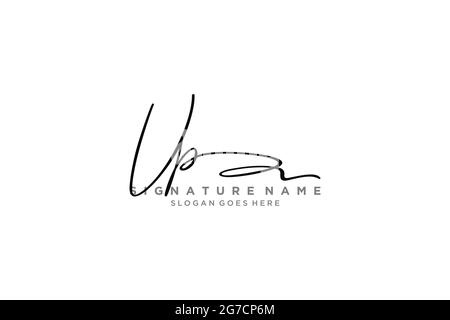 VP Letter Signature Logo Vorlage Elegantes Design Logo Zeichen Symbol Vorlage Vektor-Symbol Stock Vektor