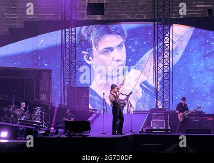 Verona, Italien. Juli 2021. Federico Rossi durante Benji & Fede all'Arena di Verona, Concerto cantante italiano in Verona, Italia, 11 luglio 2021 Credit: Independent Photo Agency/Alamy Live News Stockfoto