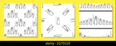 Lustige nahtlose kindliche Muster mit Tigern. Jahr des Tigers Hintergrund. Einfache Zeichnung einer tabby Katze. Stoff und Textil-Design.Vektor Stock Vektor