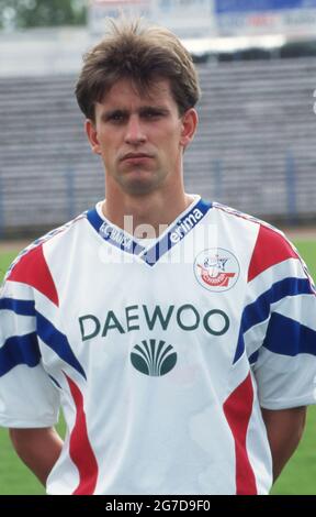 Rostock, Deutschland. 5. Juli 2021. firo Fuvuball, Fußball, 1. Bundesliga, Saison 1996/1997, Archivfoto, 96/97 Archivbilder, FC Hansa Rostock, Fotocall, 1996 Marco Zallmann, Half figure, Portrait Credit: dpa/Alamy Live News Stockfoto