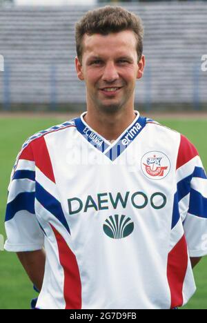 Rostock, Deutschland. 5. Juli 2021. firo Fuvuball, Fußball, 1. Bundesliga, Saison 1996/1997, Archivfoto, 96/97 Archivbilder, FC Hansa Rostock, Fotowand, 1996 Hilmar Weilandt, Half figure, Portrait Credit: dpa/Alamy Live News Stockfoto