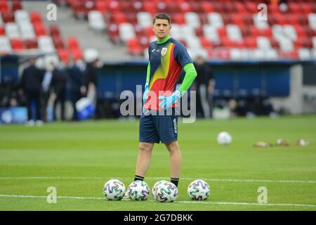 Mihai Esanu Rumänien U21 Fußballmannschaft Stockfoto