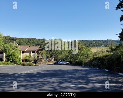 Gelände des Tempels Jesaja von Contra Costa County, einer jüdischen Synagoge in Lafayette, Kalifornien, 13. Mai 2021. () Stockfoto