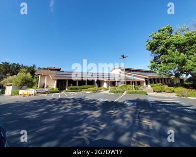 Gelände des Tempels Jesaja von Contra Costa County, einer jüdischen Synagoge in Lafayette, Kalifornien, 13. Mai 2021. () Stockfoto