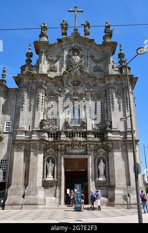 Igreja da Venerável Ordem Terceira de Nossa Senhora do Carmo, Porto, Portugal, Europa Stockfoto