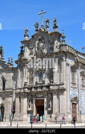 Igreja da Venerável Ordem Terceira de Nossa Senhora do Carmo, Porto, Portugal, Europa Stockfoto