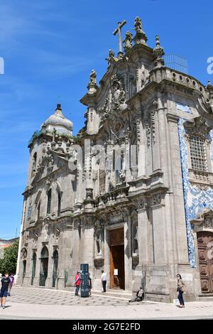 Igreja da Venerável Ordem Terceira de Nossa Senhora do Carmo, Porto, Portugal, Europa Stockfoto