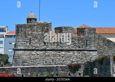 Festung São João Baptista da Foz, Forte de São João Baptista da Foz, Porto, Portugal, Europa Stockfoto