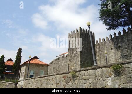 Fernandine Mauern, Mauern von Dom Fernando, Muralhas Fernandinas, Porto, Portugal, Europa Stockfoto