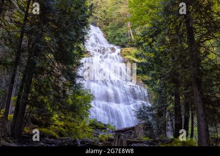 Bridal Veil Falls Provincial Park in der Nähe von Chilliwack Stockfoto