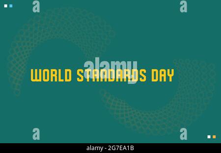 Vektorvorlage „World Standards Day“ Stock Vektor
