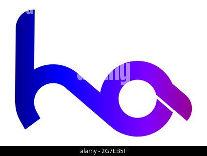 H EIN Logo-Design Stockfoto