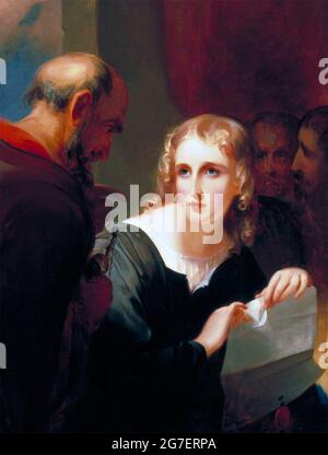 Portia und Shylock - Thomas Sully, 1835 Stockfoto