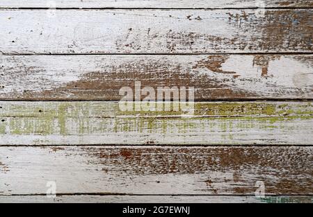 Textur des horizontalen Musters von grunge bemalten Holzplanke für abstrakten Hintergrund Stockfoto