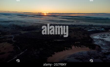 Sonnenaufgang in Kilcunda Stockfoto