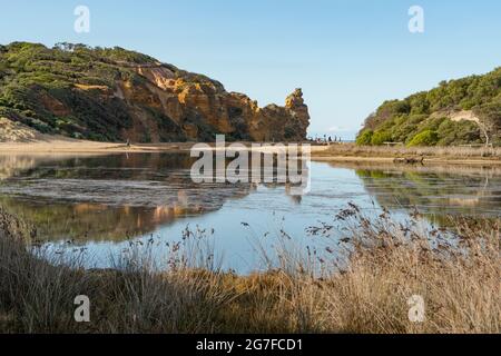 Painkalac Creek, Airey's Inlet Stockfoto