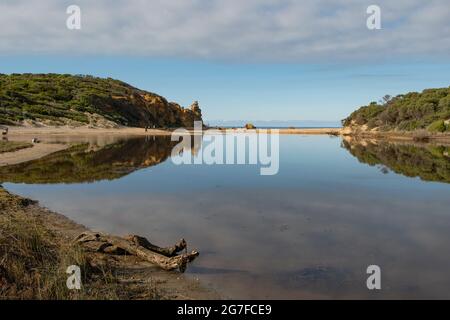 Painkalac Creek, Airey's Inlet Stockfoto