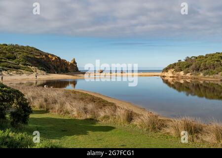 Painkalac Creek, Airey's Inlet Stockfoto