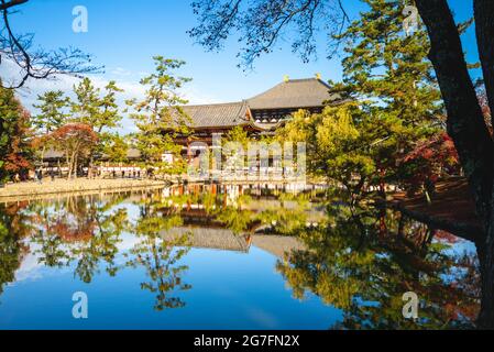 Haupttor und große Buddha-Halle von todaiji in nara, kansai, japan Stockfoto