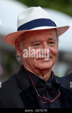 Cannes, Frankreich, 12. Juli 2021, Bill Murray nimmt an der Vorführung „The French Dispatch“ während der 74. Jährlichen Filmfestspiele von Cannes am 12. Juli 2021 in Cannes, Frankreich, Teil. Foto: Franck Bonham/imageSPACE Credit: Imagespace/Alamy Live News Stockfoto