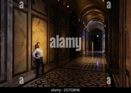 Wien, das Kunsthistorische Museum ist ein Kunstmuseum mit Gemälden in der Hauptstadt Wien. Es zählt zu den größten und bedeutendsten Museen der Welt.. Stockfoto