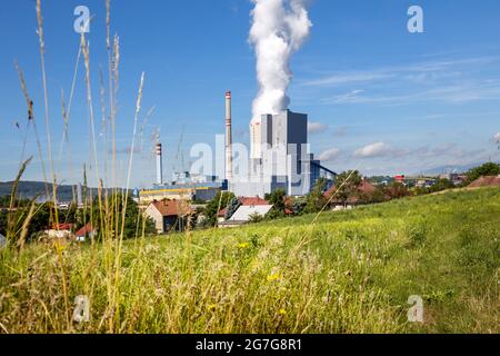 Tepelná elektrárna Ledvice, Severní Čechy, Česká republika / Powe Werk Ledvice in der Nähe von Bilina, Nordböhmen, Tschechische republik Stockfoto