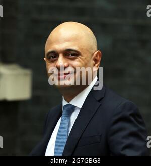 London, England, Großbritannien. Juli 2021. SAJID JAVID, der britische Minister für Gesundheit und Soziales, kommt in der Downing Street 10 an. Kredit: Tayfun Salci/ZUMA Wire/Alamy Live Nachrichten Stockfoto