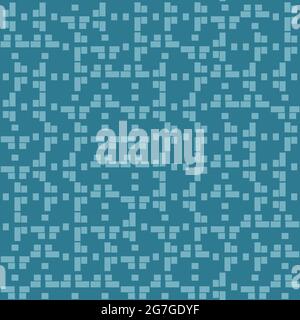 Ein blaues geometrisches, nahtloses abstraktes Vektormuster Stock Vektor