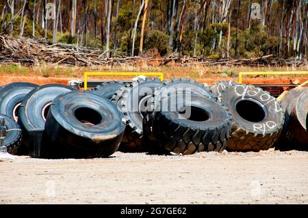 Hochleistungs-Reifen Für Mining Truck Stockfoto