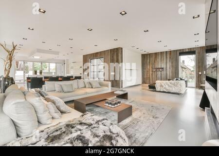 Luxus und schöne Wohnzimmer Innenarchitektur Stockfoto