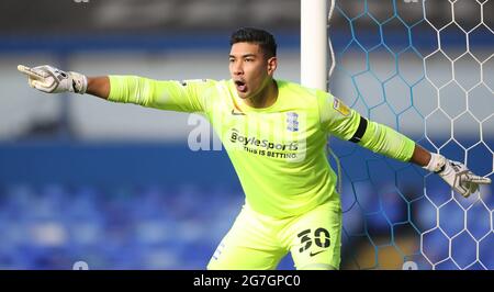 Aktenfoto vom 07-11-2020 von Birmingham City Torwart Neil Etheridge. Ausgabedatum: Mittwoch, 14. Juli 2021. Stockfoto