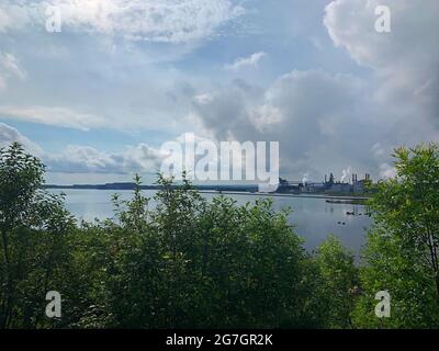 Sault Ste Marie Canal National Historic Site/Ontario/Kanada Stockfoto