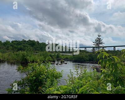 Sault Ste Marie Canal National Historic Site/Ontario/Kanada Stockfoto