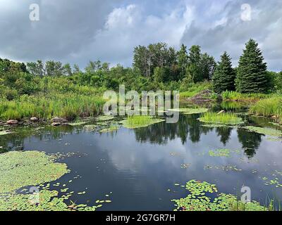 Sault Ste Marie Canal National Historic Site/Ontario/Kanada Stockfoto