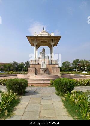 Statuenkreis befindet sich in Jaipur, Rajasthan, Indien Stockfoto