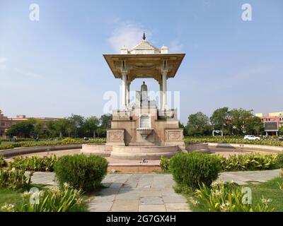 Statuenkreis befindet sich in Jaipur, Rajasthan, Indien Stockfoto