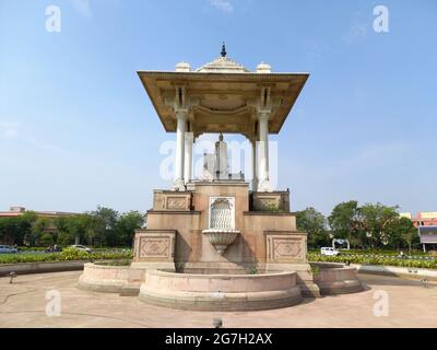 Statuenkreis befindet sich in Jaipur, Rajasthan, Indien Stockfoto