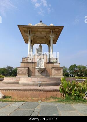 Statuenkreis befindet sich in Jaipur, Rajasthan, Indien Stockfoto